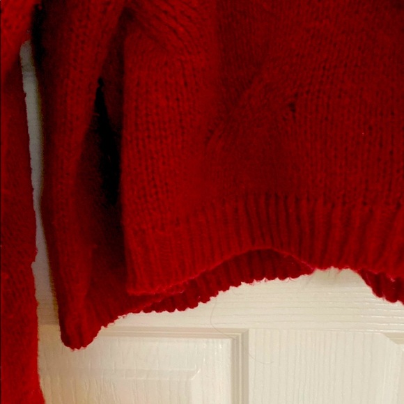 Dip Cozy Cranberry Red Turtleneck Sweater - Picture 3 of 6